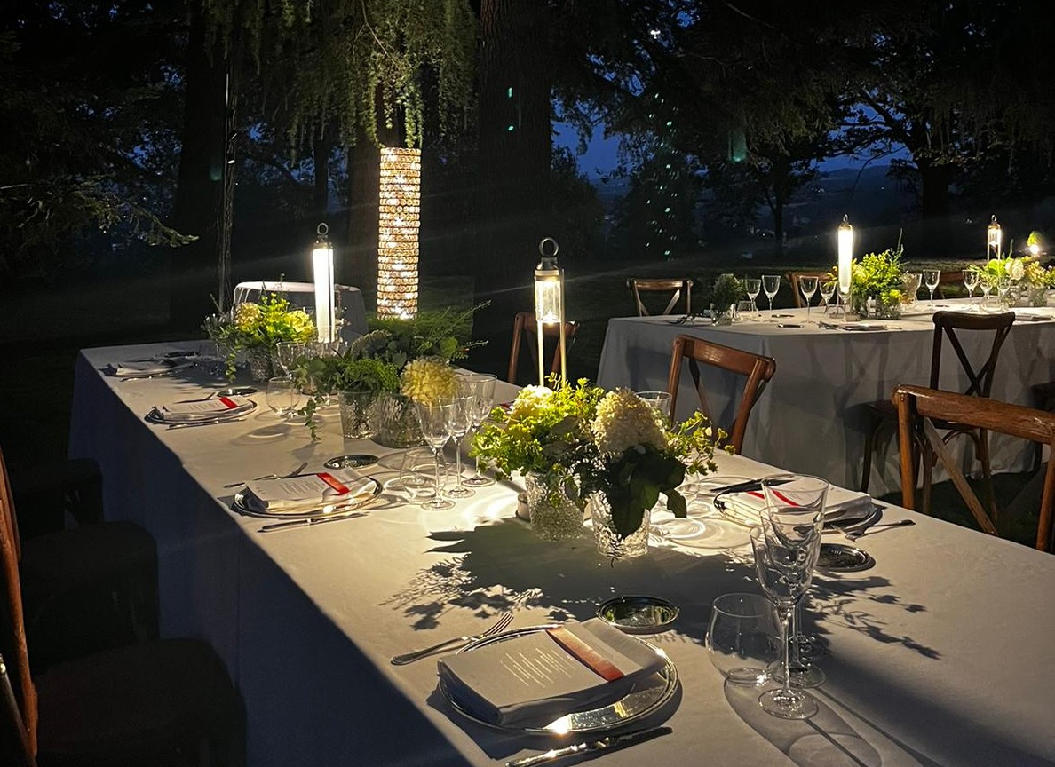 cena in villa